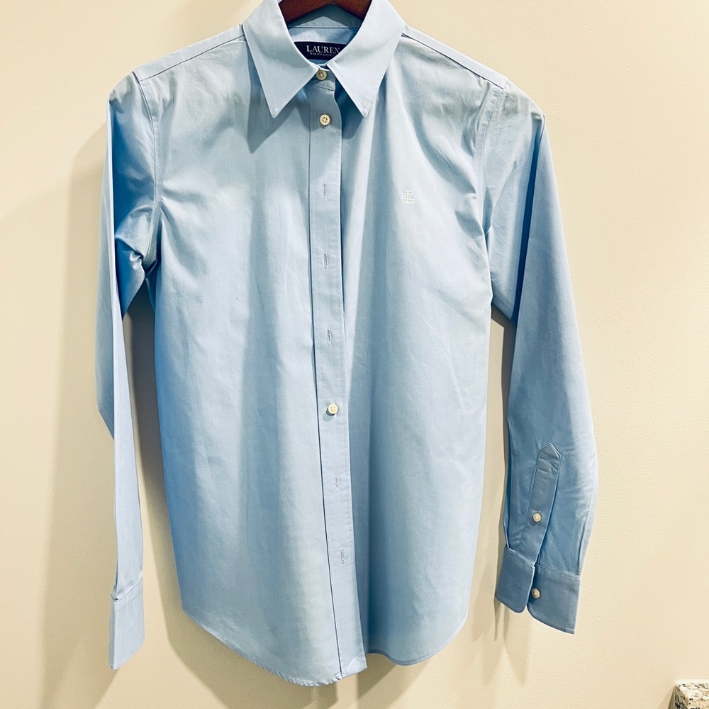 Ralph Lauren Light Blue Women's Button Down Shirt